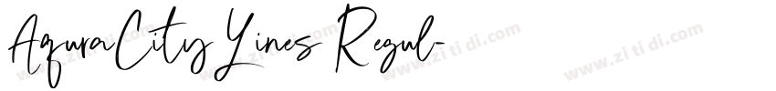 AquraCityLines Regul字体转换 AquraCityLines Regul字体转换